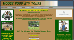 Desktop Screenshot of moosepooptours.com